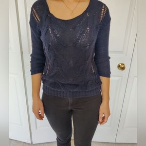 Knitted Navy Sweater